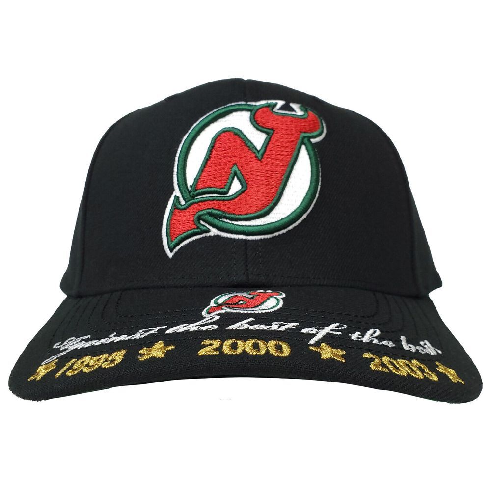 New Jersey Devils Mitchell &‎ Ness NHL Pro Fit Snapback Hat Cap Champions NWT